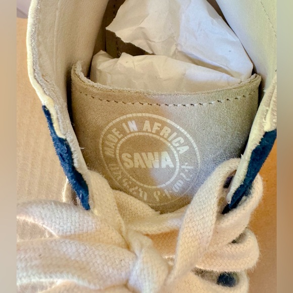 COTÉLAC Abou Spotted Leather & Suede Mid-Top Sneaker - From: Ethiopia (Size: 41) - Picture 9 of 16